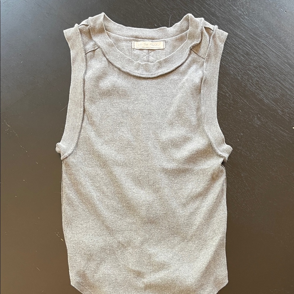 Free People Gray Tank Top